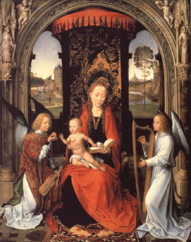 Hans Memling Madonna nad Child with Angels Spain oil painting art